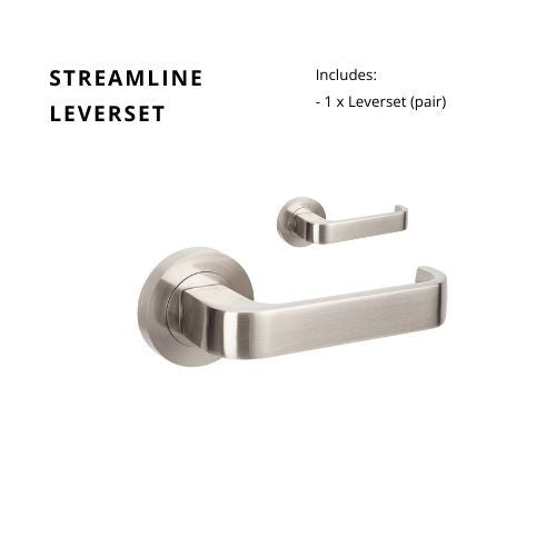 ZANDA STREAMLINE - Brushed Nickel & Satin Chrome