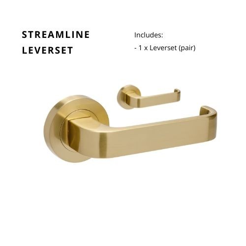 ZANDA STREAMLINE – SATIN BRASS