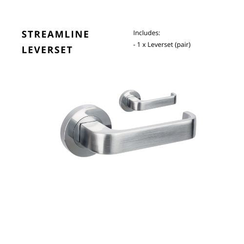 ZANDA STREAMLINE - Brushed Nickel & Satin Chrome