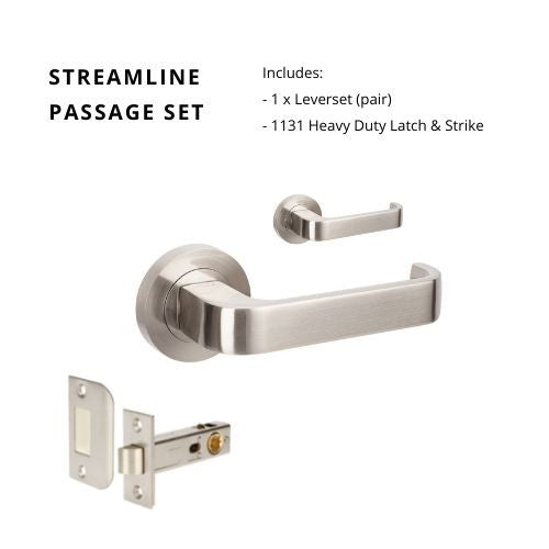 ZANDA STREAMLINE - Brushed Nickel & Satin Chrome