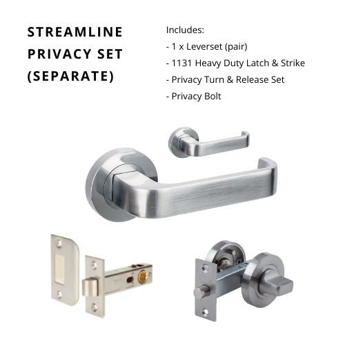 ZANDA STREAMLINE - Brushed Nickel & Satin Chrome