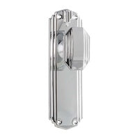 Tradco Napier Art Deco Door Knob on Backplate - Customise your needs