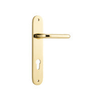 IVER OSLO LEVER DOOR HANDLE ON OVAL BACKPLATE - CUSTOMISE TO YOUR NEEDS