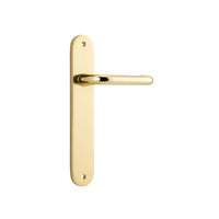 IVER OSLO LEVER DOOR HANDLE ON OVAL BACKPLATE - CUSTOMISE TO YOUR NEEDS