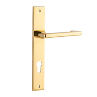 IVER BALTIMORE RETURN DOOR LEVER HANDLE ON RECTANGULAR BACKPLATE - CUSTOMISE TO YOUR NEEDS