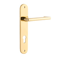 IVER BALTIMORE RETURN DOOR LEVER HANDLE ON OVAL BACKPLATE - CUSTOMISE TO YOUR NEEDS