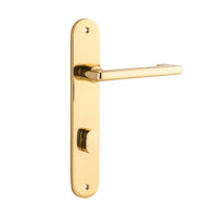 IVER BALTIMORE RETURN DOOR LEVER HANDLE ON OVAL BACKPLATE - CUSTOMISE TO YOUR NEEDS