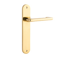 IVER BALTIMORE RETURN DOOR LEVER HANDLE ON OVAL BACKPLATE - CUSTOMISE TO YOUR NEEDS