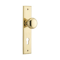 IVER CAMBRIDGE DOOR KNOB ON CHAMFERED BACKPLATE - CUSTOMISE TO YOUR NEEDS