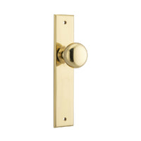 IVER CAMBRIDGE DOOR KNOB ON CHAMFERED BACKPLATE - CUSTOMISE TO YOUR NEEDS