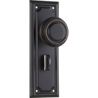 Tradco Edwardian Door Knob on Rectangular Backplate - Customise to your needs