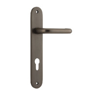 IVER OSLO LEVER DOOR HANDLE ON OVAL BACKPLATE - CUSTOMISE TO YOUR NEEDS