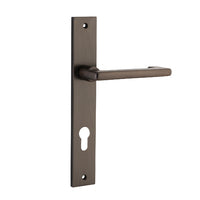 IVER BALTIMORE RETURN DOOR LEVER HANDLE ON RECTANGULAR BACKPLATE - CUSTOMISE TO YOUR NEEDS