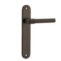 IVER HELSINKI DOOR LEVER HANDLE ON OVAL BACKPLATE - CUSTOMISE TO YOUR NEEDS