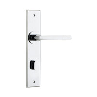 IVER BALTIMORE DOOR LEVER HANDLE ON CHAMFERED BACKPLATE - AVAILABLE IN VARIOUS FINISHES