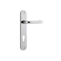 IVER OSLO LEVER DOOR HANDLE ON OVAL BACKPLATE - CUSTOMISE TO YOUR NEEDS