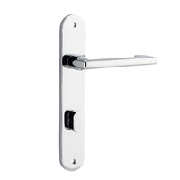 IVER BALTIMORE RETURN DOOR LEVER HANDLE ON OVAL BACKPLATE - CUSTOMISE TO YOUR NEEDS