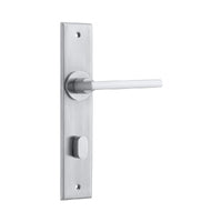 IVER BALTIMORE DOOR LEVER HANDLE ON CHAMFERED BACKPLATE - AVAILABLE IN VARIOUS FINISHES