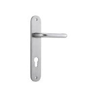 IVER OSLO LEVER DOOR HANDLE ON OVAL BACKPLATE - CUSTOMISE TO YOUR NEEDS