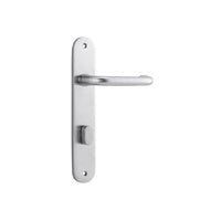 IVER OSLO LEVER DOOR HANDLE ON OVAL BACKPLATE - CUSTOMISE TO YOUR NEEDS