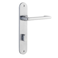 IVER BALTIMORE RETURN DOOR LEVER HANDLE ON OVAL BACKPLATE - CUSTOMISE TO YOUR NEEDS