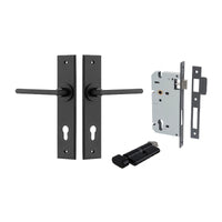 IVER BALTIMORE DOOR LEVER HANDLE ON CHAMFERED BACKPLATE - AVAILABLE IN VARIOUS FINISHES