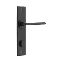 IVER BALTIMORE DOOR LEVER HANDLE ON CHAMFERED BACKPLATE - AVAILABLE IN VARIOUS FINISHES