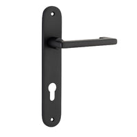 IVER BALTIMORE RETURN DOOR LEVER HANDLE ON OVAL BACKPLATE - CUSTOMISE TO YOUR NEEDS