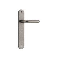 IVER OSLO LEVER DOOR HANDLE ON OVAL BACKPLATE - CUSTOMISE TO YOUR NEEDS