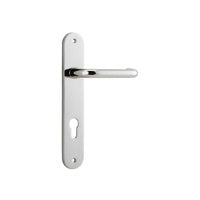 IVER OSLO LEVER DOOR HANDLE ON OVAL BACKPLATE - CUSTOMISE TO YOUR NEEDS