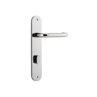 IVER OSLO LEVER DOOR HANDLE ON OVAL BACKPLATE - CUSTOMISE TO YOUR NEEDS