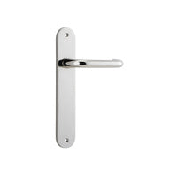 IVER OSLO LEVER DOOR HANDLE ON OVAL BACKPLATE - CUSTOMISE TO YOUR NEEDS