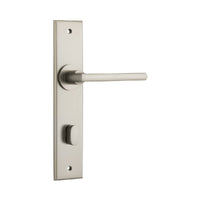 IVER BALTIMORE DOOR LEVER HANDLE ON CHAMFERED BACKPLATE - AVAILABLE IN VARIOUS FINISHES