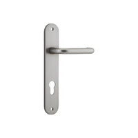 IVER OSLO LEVER DOOR HANDLE ON OVAL BACKPLATE - CUSTOMISE TO YOUR NEEDS