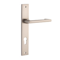 IVER BALTIMORE RETURN DOOR LEVER HANDLE ON RECTANGULAR BACKPLATE - CUSTOMISE TO YOUR NEEDS