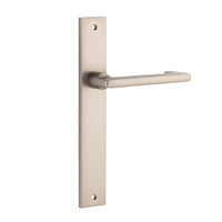 IVER BALTIMORE RETURN DOOR LEVER HANDLE ON RECTANGULAR BACKPLATE - CUSTOMISE TO YOUR NEEDS