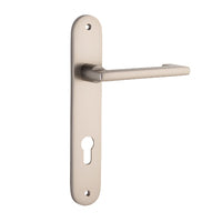 IVER BALTIMORE RETURN DOOR LEVER HANDLE ON OVAL BACKPLATE - CUSTOMISE TO YOUR NEEDS