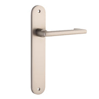 IVER BALTIMORE RETURN DOOR LEVER HANDLE ON OVAL BACKPLATE - CUSTOMISE TO YOUR NEEDS