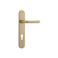 IVER OSLO LEVER DOOR HANDLE ON OVAL BACKPLATE - CUSTOMISE TO YOUR NEEDS