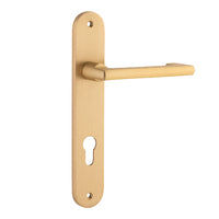 IVER BALTIMORE RETURN DOOR LEVER HANDLE ON OVAL BACKPLATE - CUSTOMISE TO YOUR NEEDS