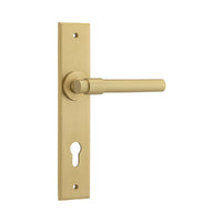 IVER HELSINKI DOOR LEVER HANDLE ON CHAMFERED BACKPLATE - CUSTOMISE TO YOUR NEEDS