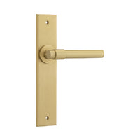 IVER HELSINKI DOOR LEVER HANDLE ON CHAMFERED BACKPLATE - CUSTOMISE TO YOUR NEEDS