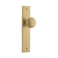 IVER CAMBRIDGE DOOR KNOB ON CHAMFERED BACKPLATE - CUSTOMISE TO YOUR NEEDS