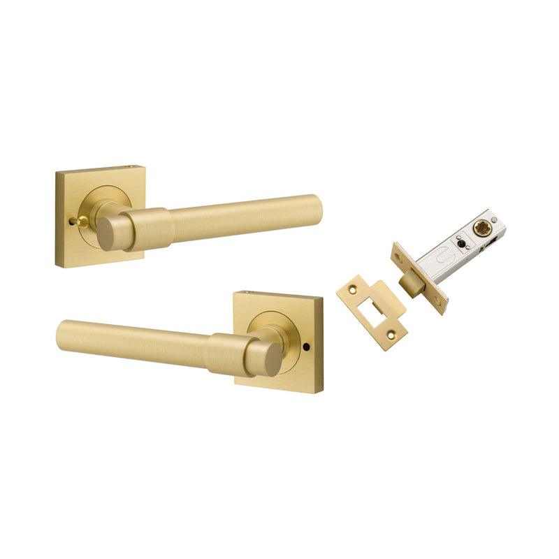 IVER HELSINKI DOOR LEVER HANDLE ON SQUARE ROSE - AVAILABLE IN VARIOUS FINISHES - CUSTOMISE TO YOUR NEEDS