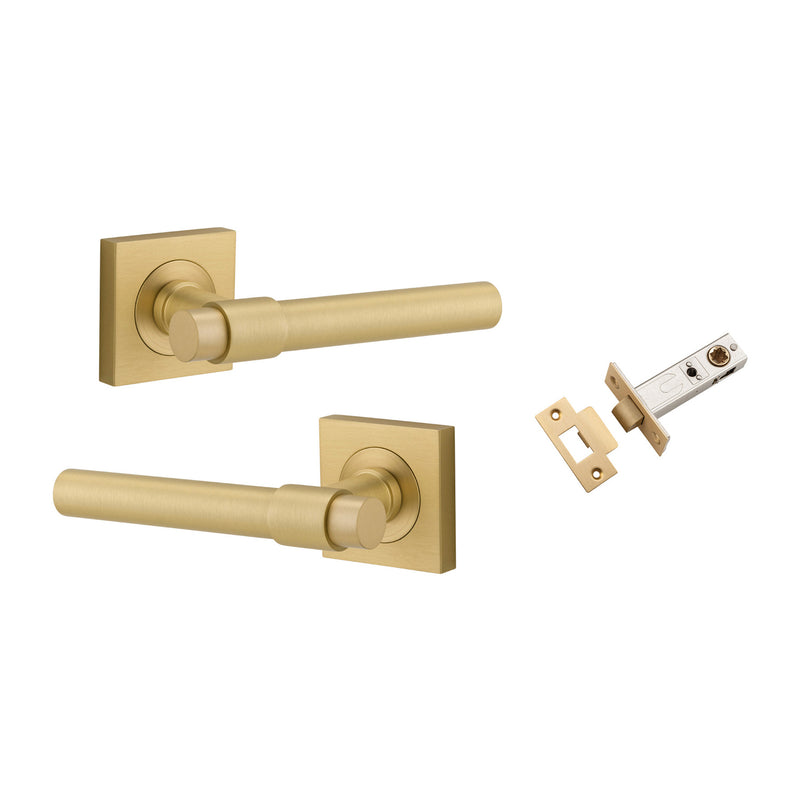 IVER HELSINKI DOOR LEVER HANDLE ON SQUARE ROSE - AVAILABLE IN VARIOUS FINISHES - CUSTOMISE TO YOUR NEEDS