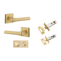 IVER HELSINKI DOOR LEVER HANDLE ON SQUARE ROSE - AVAILABLE IN VARIOUS FINISHES - CUSTOMISE TO YOUR NEEDS