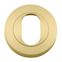 IVER OVAL ESCUTCHEON ROUND - AVAILABLE IN VARIOUS FINISHES