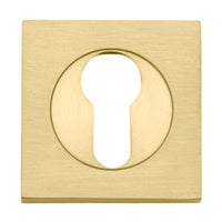 IVER EURO ESCUTCHEON SQUARE CONCEALED FIX PAIR - AVAILABLE IN VARIOUS FINISHES