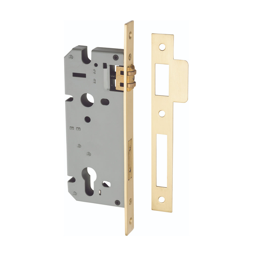 IVER EURO ROLLER MORTICE LOCK - AVAILABLE IN VARIOUS FINISHES AND SIZES