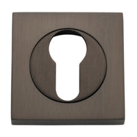 IVER EURO ESCUTCHEON SQUARE CONCEALED FIX PAIR - AVAILABLE IN VARIOUS FINISHES